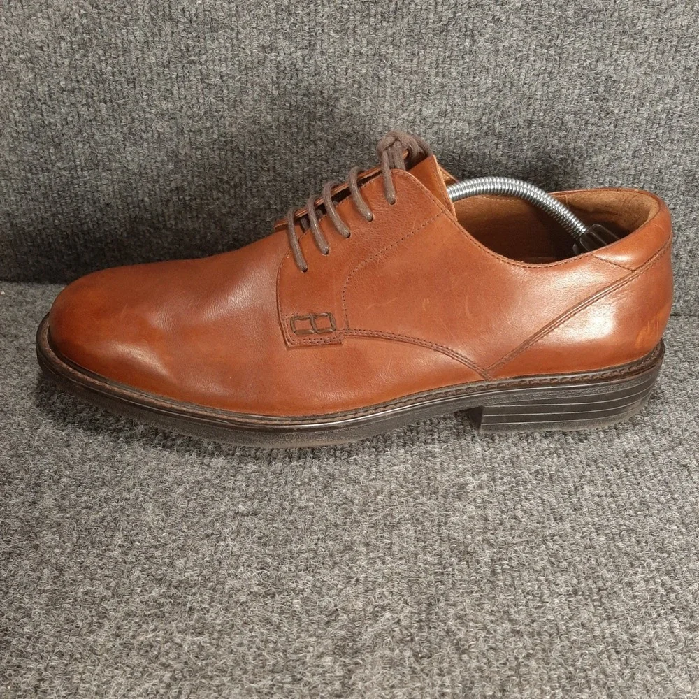 Florsheim Derby Comfortech 17150-03 13 M Cognac Brown Mens Leather Dress Shoes